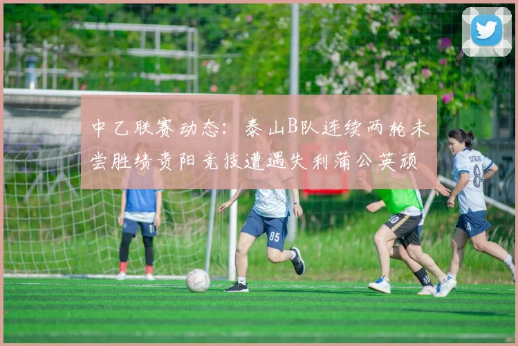中乙联赛动态：泰山B队连续两轮未尝胜绩贵阳竞技遭遇失利蒲公英顽强战平